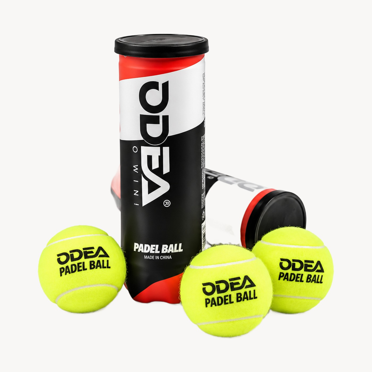 ODEA padelballen, blik van 3 met ballen