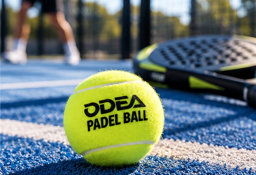 ODEA padelballen op een padelbaan
