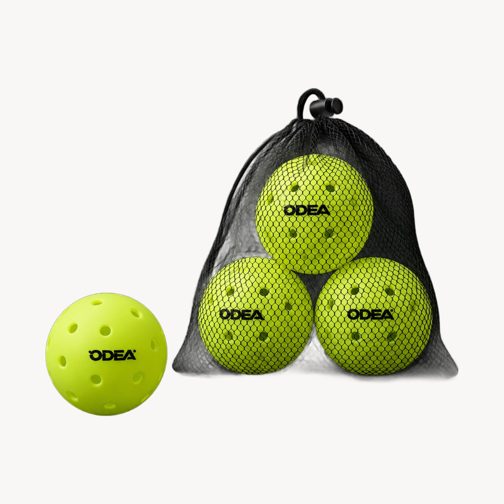ODEA pickleballs, set van 3 in meshzakje
