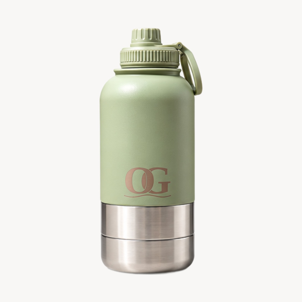 Trail honden drinkfles saliegroen, 1000 ml